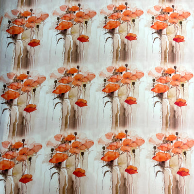 Printed Silk Peach Floral