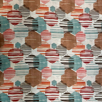 Pure Linen Digital Print Geometric Shapes