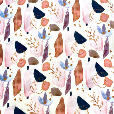Printed Linen Abstract Digital