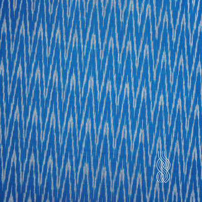 Ikat Cotton Blue & White Arrows