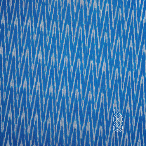 Ikat Cotton Blue & White Arrows