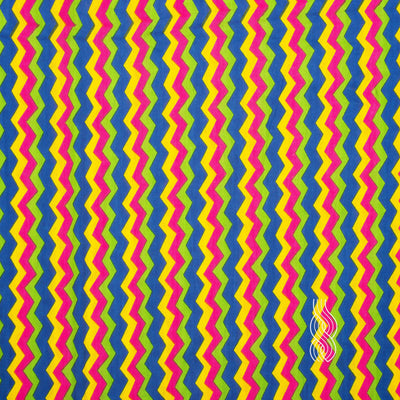 Printed Cotton Zig Zag Multi Colour 2