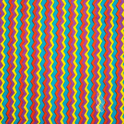 Printed Cotton Zig Zag Multi Colour 5