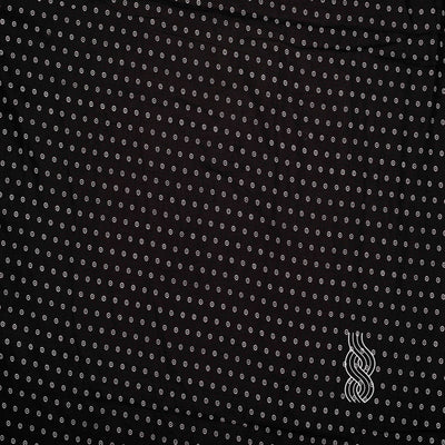 Printed Cotton Polka Dots Small Black