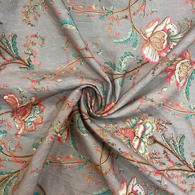 Printed Linen Vintage Floral