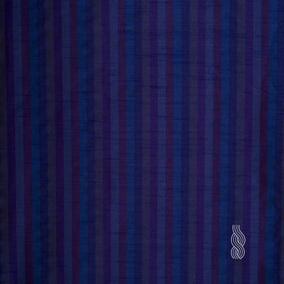 Art Raw Silk (Slub) multi Purple Blue Stripes