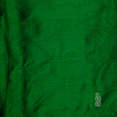 Raw Silk (Dupion) India Green